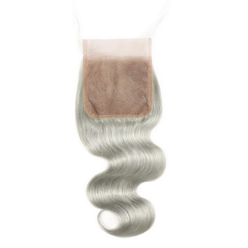 Stema Grey 4x4 Regular Lace Closure Body Wave Virgin Hair